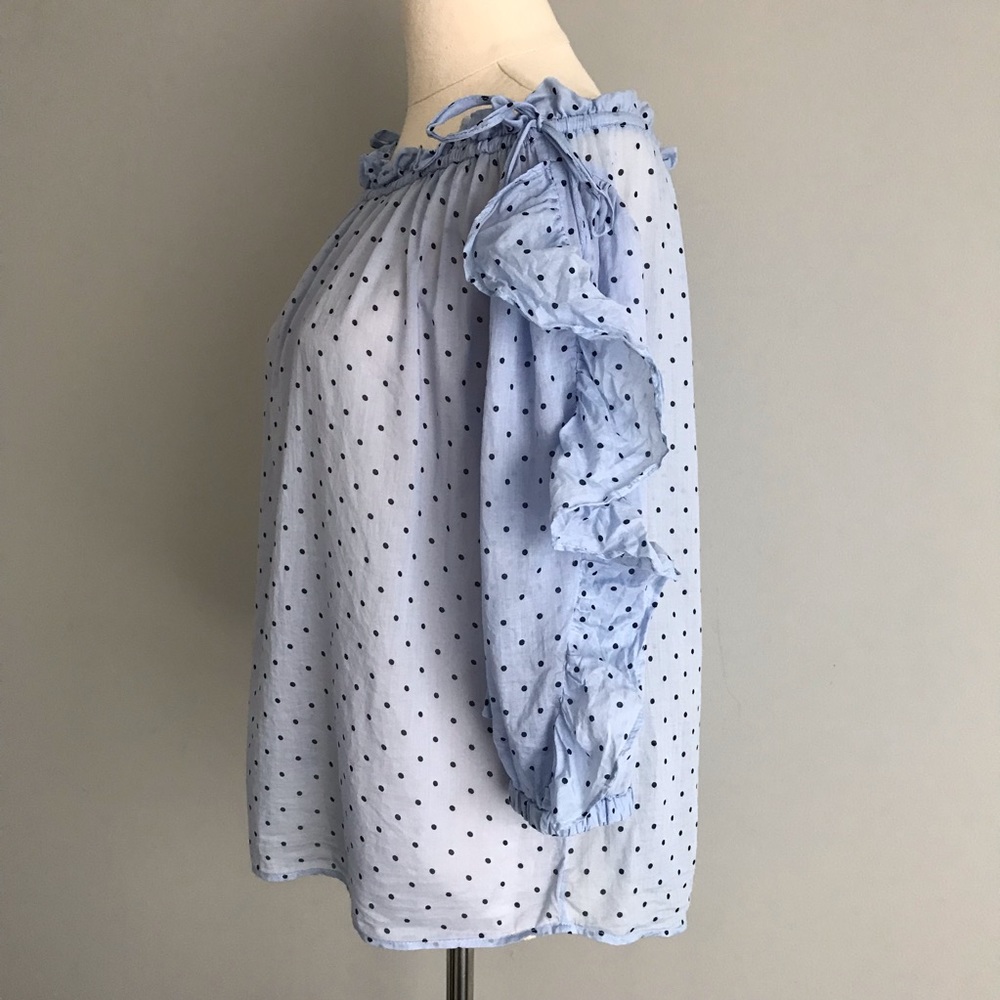 SEED HERITAGE Polka Dot Off The Shoulder Top - Picture 2 of 9